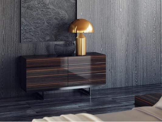 Luxury modern set bedroom double bed complete with 2 nightstands and dresser