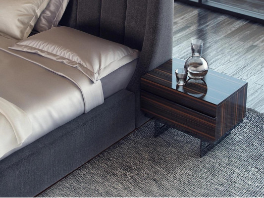 Luxury modern set bedroom double bed complete with 2 nightstands and dresser