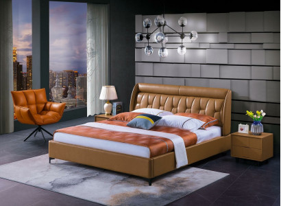 Luxury bedroom furniture bed 2x nightstand set beds hotel furniture 3-piece set living!
