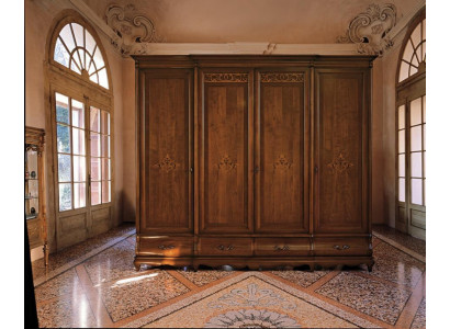 Solid Wood Wardrobe Furniture Closet Bedroom Cabinets Made in Italy New