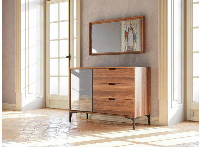 Modern design furniture bedroom brown dresser with mirror luxury