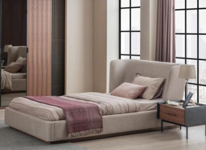Modern complete bed luxury nightstand bedroom set 2-piece wooden furniture
