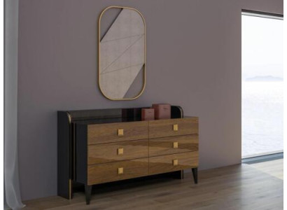 Modern luxury bedroom dresser with mirror design cabinet furniture