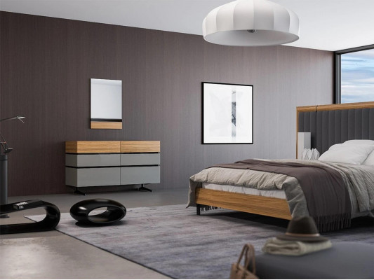 Modern furniture bedroom luxury dresser dresser with mirror design