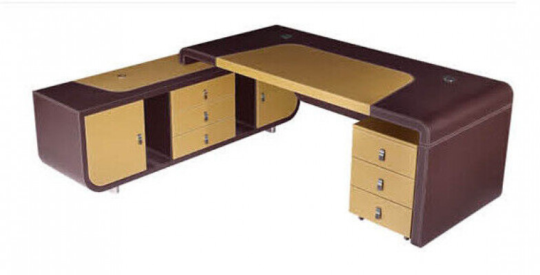 Modern office furniture corner desk table executive desk + dresser