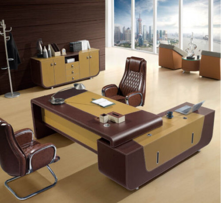 Modern office furniture corner desk table executive desk + dresser