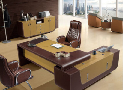 Modern office furniture corner desk table executive desk + dresser