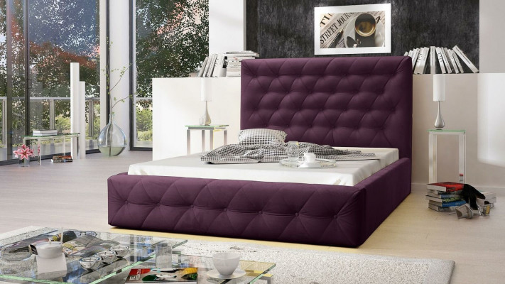 Modern wood designer bed noble furniture beds double new bedroom