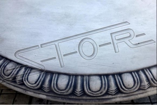 Antique knight style table garden tables stone decoration round furniture