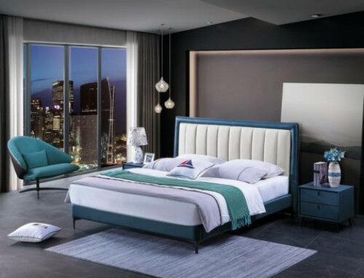 Bedroom set bed luxury furniture beds nightstands 3-piece set