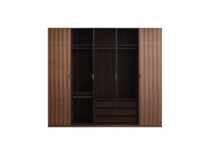 Bedroom Modern Wardrobe Wooden Closet Design Cabinet Glass Doors