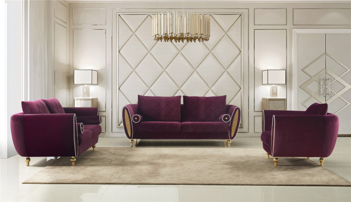 Designer sofa set 3+2+1 seater couch upholstery suite living room