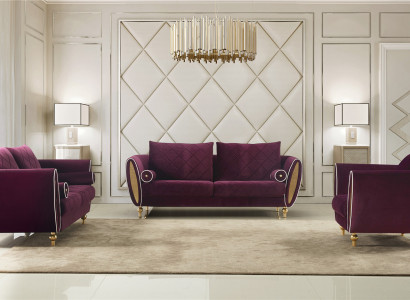 Designer sofa set 3+2+1 seater couch upholstery suite living room