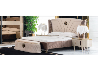 Beds Double Bed Hotel Bed Frame Double Wood Furniture Bed Upholstery Luxury Design