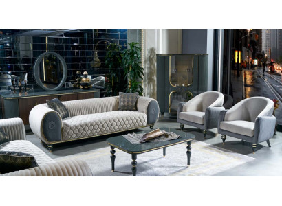 Design sofas upholstered couches fabric relax modern sofa set 3+1+1 seater set