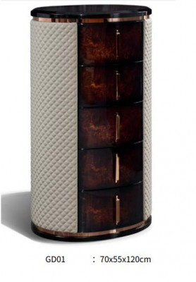 Tall dresser, brown luxury cabinet, modern design furniture, wood dressers, living room.