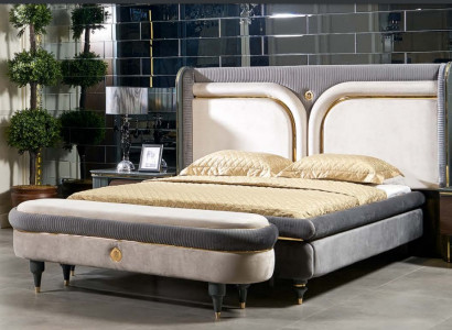 Design luxury stool upholstered modern fabric relax side sofa Italian style