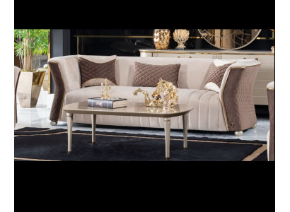 Upholstered Designer Furniture Three-Seater Sofa 3-Seater Sofas Luxury Textile Couches Big