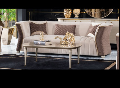 Upholstered Designer Furniture Three-Seater Sofa 3-Seater Sofas Luxury Textile Couches Big