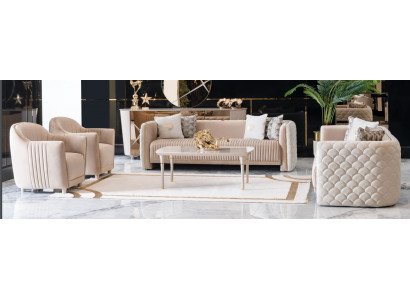 Sofa Couch Velvet Upholstery Seat 3311 Seater Design Couches Sofas Wood New Set