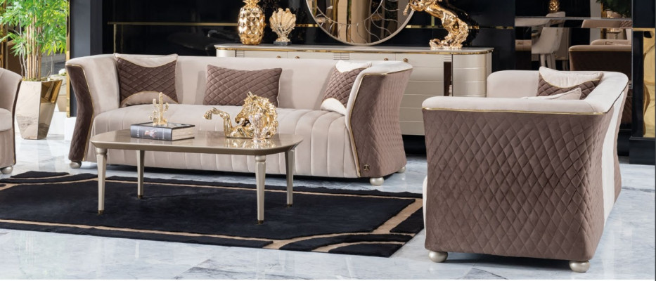 Three-seater sofa set couch sofa luxury 3+3 seat sofa set couch upholstery