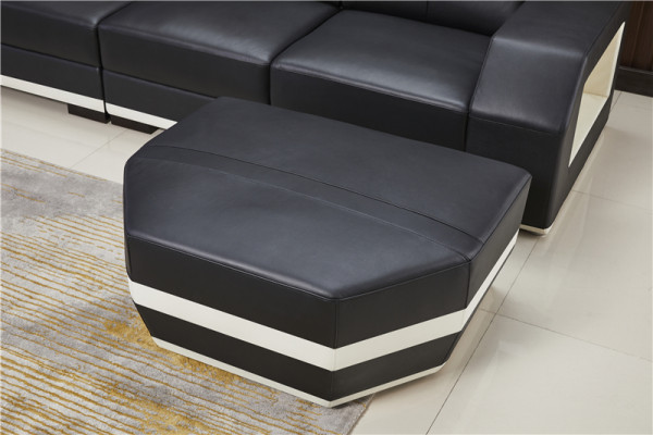 Leather sofa living landscape corner suite design modern L-shape corner sofa