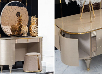 Console table vanity dressing table stool new 2-piece set tables makeup table