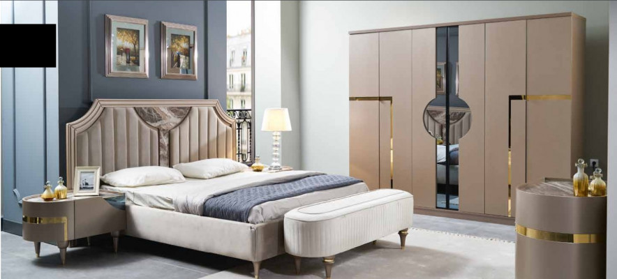 Furniture Modern Luxury Beds New Bed 2x Nightstand 3-piece Bedroom Set Design