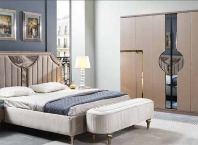 Furniture Modern Luxury Beds New Bed 2x Nightstand 3-piece Bedroom Set Design