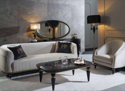 Sofa set 3+1 seater coffee table textile set design modern 3-piece furniture new