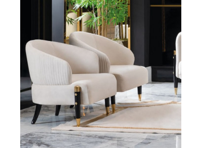 Upholstered Modern Single Seater Designer Gray Relax New Living Room Luxury Armchair Hotel