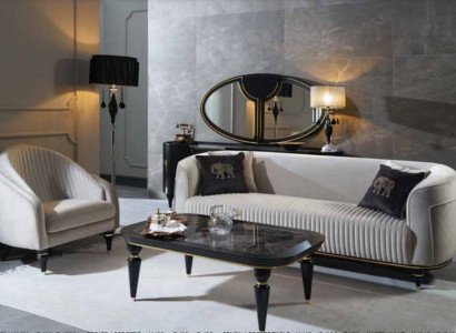 Sofa set 3+1 seater fabric sofa couch suite design gray black furniture 2-piece