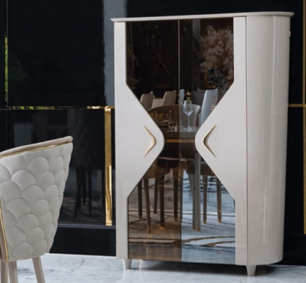 Display cabinet solid wood sideboard showcase massive dining room furniture solid wood
