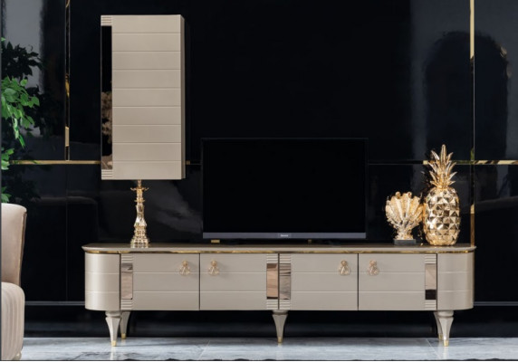 Sideboard Cabinet Wall Modern TV Wood Suite Set Furniture Wall Unit Display Cabinet RTV