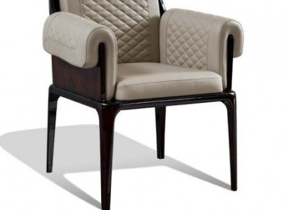 Chairs Dining Room Modern Design Furniture Wood Luxury Beige 4x Armchairs Dining Chair