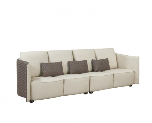 Sofa Couch Upholstery Sofas 4-Seater Textile large XXL Living Room Couches Leather
