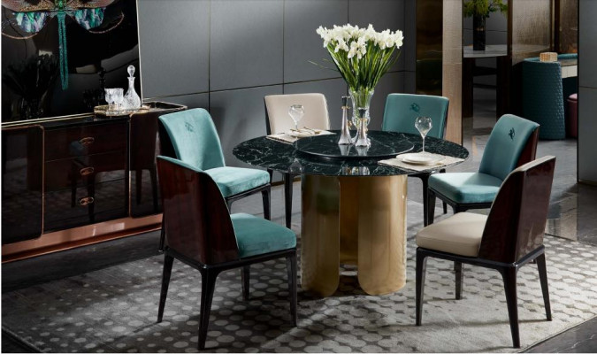 Chair Blue Dining Room Modern Chairs Design Furniture Luxury Designer Interior New