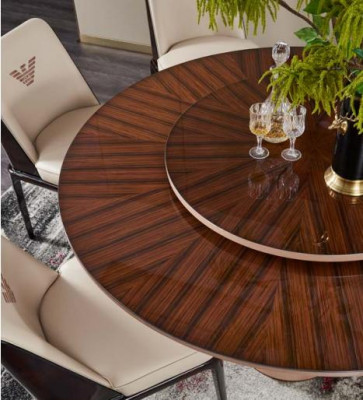 Dining table furniture armchair chair set 5-piece group design dining room