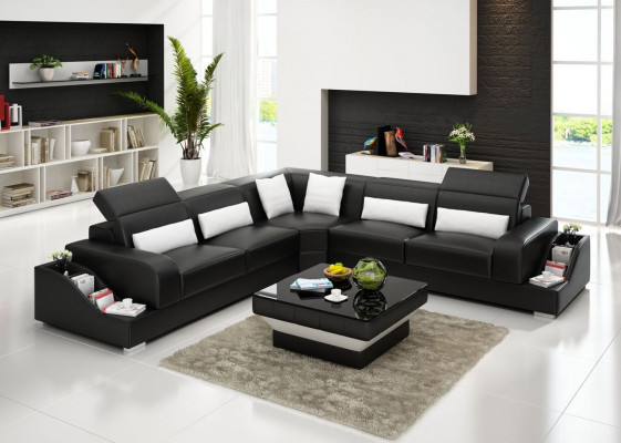 Corner sofa leather sofa couch upholstered corner seating landscape living room suite L-shape