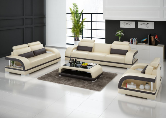 Luxurious leather sofa set upholstery couches sofa living room 3+2 set