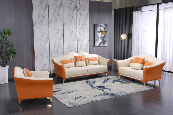 Sofa with Upholstered Leather Couch Seating Complete Set Modern Suite 3+2 Seater