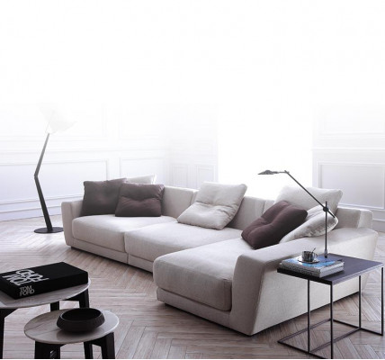 Design corner sofa L-shaped couch upholstery fabric sofas luxury living room