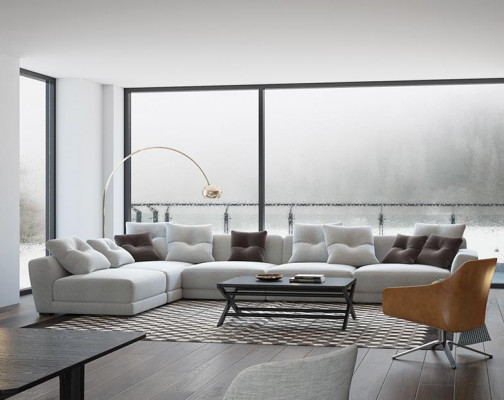 Sectional sofa living room sleep sofa couches couch set L-shape leather set new