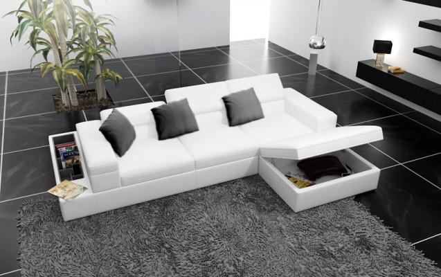 Corner sofa upholstery couch seat corner leather sofa L-shaped living landscape