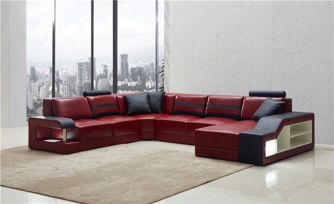 Modern sofa corner suite U-shaped upholstered corner couch designer seating furniture couches