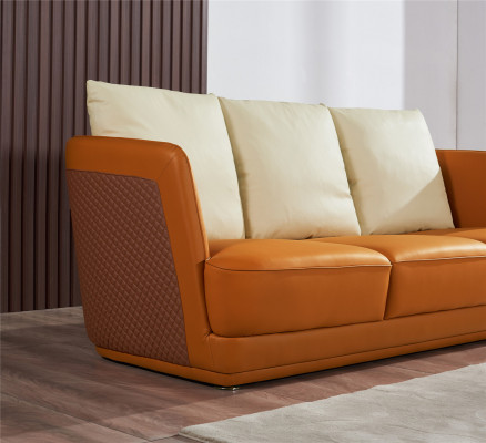 Living landscape sofa set 3+2+1 seat leather sofa couch suite