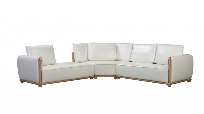 Designer sofa set, corner sofa with stool, upholstered living landscape