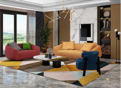 3+2+1 Seating Set Design Sofa Suite Upholstered Couches Couch Modern