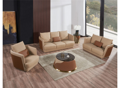 Sofa set 3+2 seater leather sofa couch living area suite design