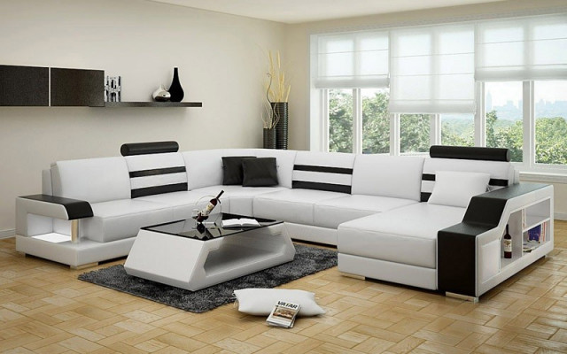 Corner sofa couch upholstery corner set living landscape leather design corner U shape
